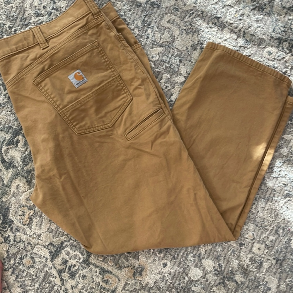Carhartt relaxed fit khaki jeans 42x30